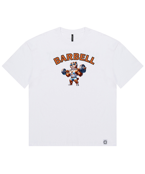 BARBELLWORKS(バーベルワークス)の「アーチベア ミラノオーバーサイズ(Tシャツ/カットソー・メンズ・ホワイト/ブラック・X-LARGE/SMALL/MEDIUM)」の1枚目の写真