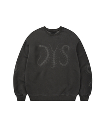 DYSFUNCT（ディスファンクト）の「DYS CENTIPEDE PIGMENT SWEATSHIRT (CHARCOAL)（スウェット）」