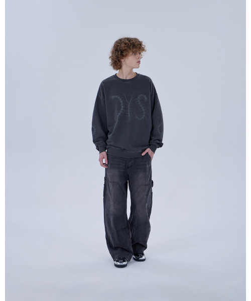 DYSFUNCT(ディスファンクト)の「DYS CENTIPEDE PIGMENT SWEATSHIRT (CHARCOAL)(スウェット・メンズ・その他・MEDIUM/LARGE/X-LARGE)」の7枚目の写真