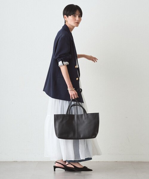 LOUNGEDRESS（ラウンジドレス）の「【GALENA/ガレナ】ワイドトートBag（トートバッグ・レディース・ブラック・FREE）」の2枚目の写真