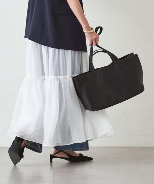LOUNGEDRESS（ラウンジドレス）の「【GALENA/ガレナ】ワイドトートBag（トートバッグ・レディース・ブラック・FREE）」の4枚目の写真
