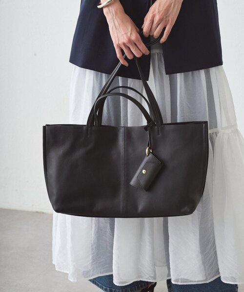 LOUNGEDRESS（ラウンジドレス）の「【GALENA/ガレナ】ワイドトートBag（トートバッグ・レディース・ブラック・FREE）」の5枚目の写真