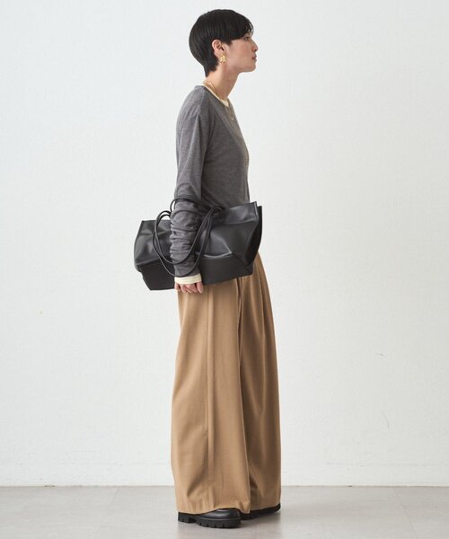 LOUNGEDRESS（ラウンジドレス）の「【GALENA/ガレナ】ワイドトートBag（トートバッグ・レディース・ブラック・FREE）」の6枚目の写真