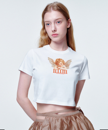 2113 STUDIO（イイルイルサムスタジオ）の「Crop T-shirt Angel Double Note（Tシャツ/カットソー）」