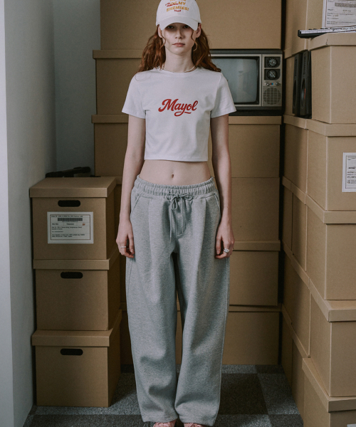 MAYOL（マイヨール）の「ロゴプリント半袖Tシャツ_ホワイト（Tシャツ/カットソー・レディース・ホワイト・FREE）」の3枚目の写真
