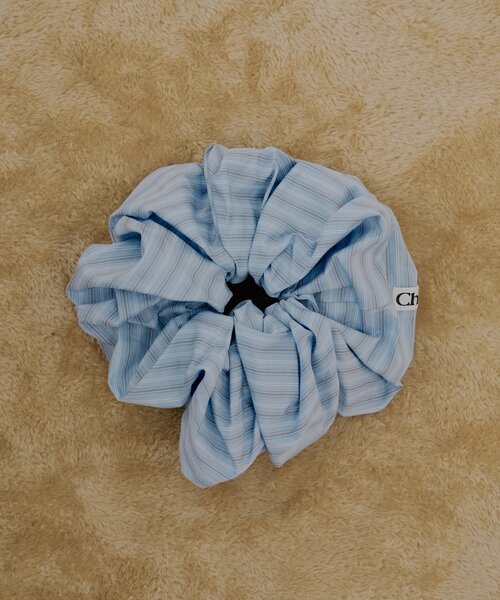 Chico（チコ）の「ストライプBIGシュシュ（シュシュ・レディース・ピンク/ブルー/ベージュ・FREE）」の6枚目の写真