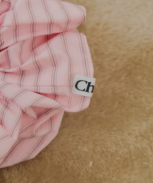 Chico（チコ）の「ストライプBIGシュシュ（シュシュ・レディース・ピンク/ブルー/ベージュ・FREE）」の12枚目の写真