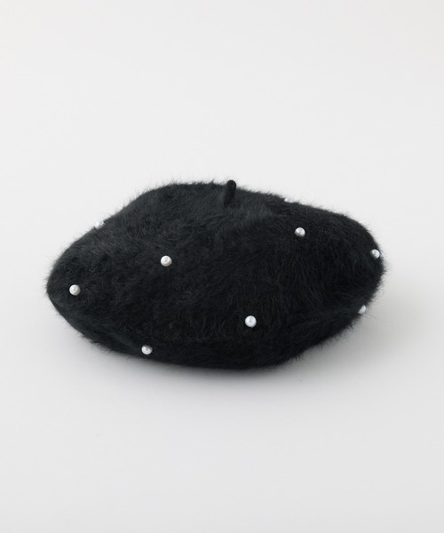 dopタンバリン ❦ベレー帽❦ セール】パール付きベレー帽（ハンチング/ベレー帽）｜one after