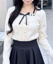 INGNI | フロントリボンリブ切替ニット(ニット/セーター)