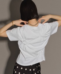 yae | Flower Crinkle T-shirt / フラワークリンクルTシャツ(Tシャツ/カットソー)