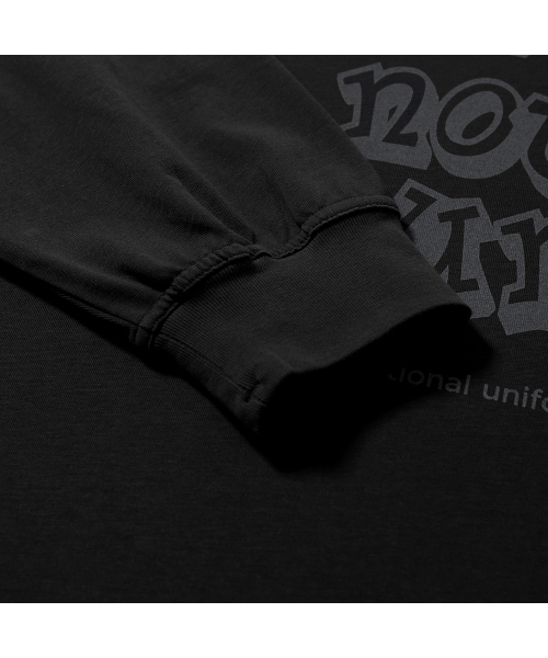 MOIF（モイフ）の「[AW25] 404 GNF(F) L/S TEE / BLACK（Tシャツ/カットソー・メンズ・その他・1(S)/2(M)/3(L)）」の6枚目の写真
