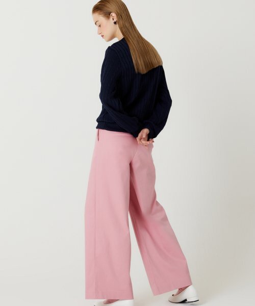the studio kの「ワンタックカラー綿パンツ（ピンク）（その他パンツ・レディース・その他・MEDIUM/SMALL）」の3枚目の写真