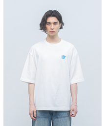 シャトードプリント オーバーサイズTシャツ ホワイト
