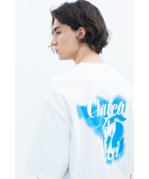 ACEI（アセイ）の「シャトードプリント オーバーサイズTシャツ ホワイト（Tシャツ/カットソー・メンズ・その他・MEDIUM/LARGE）」の2枚目の写真