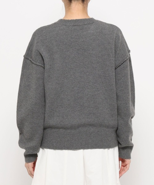 studio CLIP（スタディオクリップ）の「《ウタオ》ラグランニットプルオーバー（ニット/セーター・レディース・オフホワイト/ライトベージュ/チャコール・FREE）」の8枚目の写真