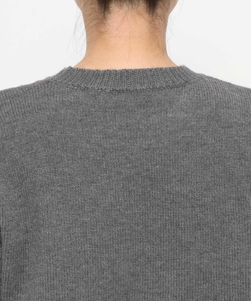 studio CLIP（スタディオクリップ）の「《ウタオ》ラグランニットプルオーバー（ニット/セーター・レディース・オフホワイト/ライトベージュ/チャコール・FREE）」の12枚目の写真