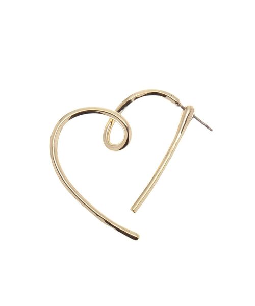 LAGUNAMOON（ラグナムーン）の「ハートモチーフピアス（ピアス（両耳用）・レディース・シルバー/ゴールド・FREE）」の6枚目の写真