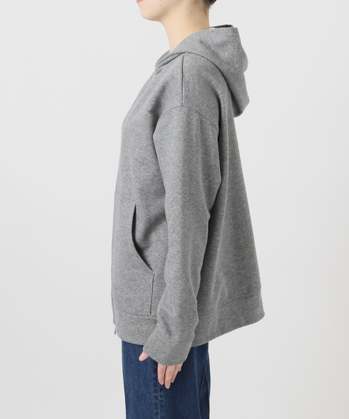 B.C STOCK（ベーセーストック）の「ウォッシャブル / ラメ裏毛オープンフーディ（パーカー・レディース・グレー/アイボリー・FREE）」の13枚目の写真