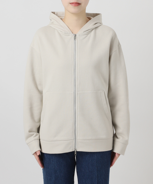 B.C STOCK（ベーセーストック）の「ウォッシャブル / ラメ裏毛オープンフーディ（パーカー・レディース・グレー/アイボリー・FREE）」の22枚目の写真