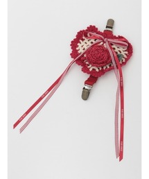 PINK HOUSE（ピンクハウス）の「モチーフ付きハートモチーフニットクリップ（ブローチ/コサージュ）」