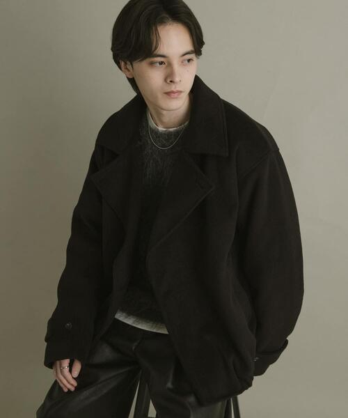 SENSE OF PLACE by URBAN RESEARCH(センスオブプレイスバイアーバンリサーチ)の「シャギーダブルスタンドブルゾン(ブルゾン・メンズ・ブラック/グレー/ブルー・MEDIUM/LARGE)」の4枚目の写真