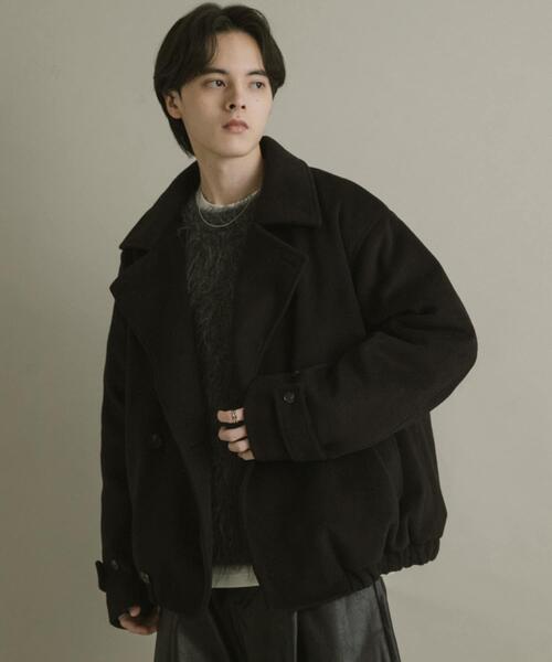 SENSE OF PLACE by URBAN RESEARCH(センスオブプレイスバイアーバンリサーチ)の「シャギーダブルスタンドブルゾン(ブルゾン・メンズ・ブラック/グレー/ブルー・MEDIUM/LARGE)」の7枚目の写真