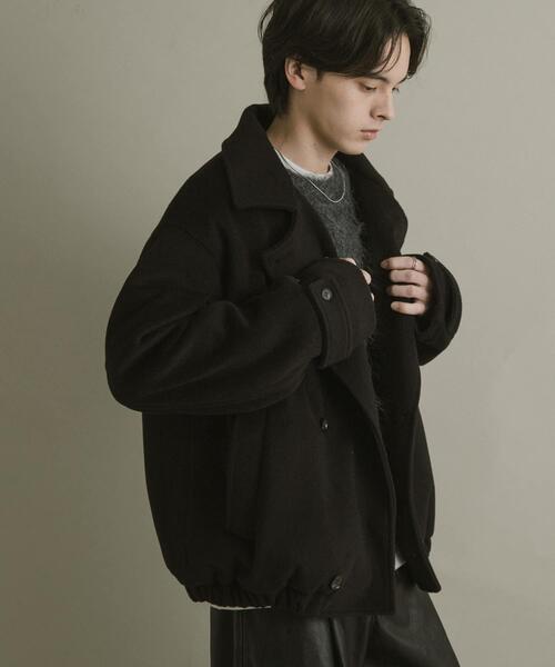 SENSE OF PLACE by URBAN RESEARCH(センスオブプレイスバイアーバンリサーチ)の「シャギーダブルスタンドブルゾン(ブルゾン・メンズ・ブラック/グレー/ブルー・MEDIUM/LARGE)」の8枚目の写真