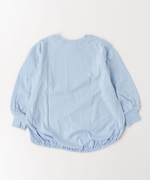A BAG OF CHIPS（アバッグオブチップス）の「NHT/エヌエイチティー LILYスリットロングＴシャツ（Tシャツ/カットソー・キッズ・アイボリー/サックスブルー/グレー・140cm/150cm/160cm/110cm/120cm/130cm）」の4枚目の写真