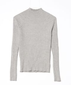 ウールベーシックリブ ハイネックプルオーバー（ニット/セーター