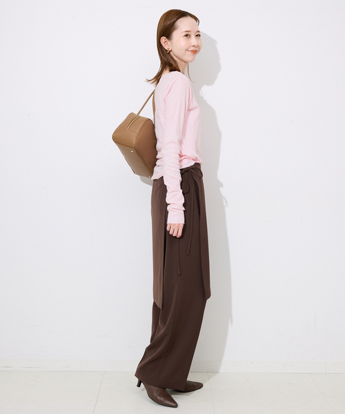 MILLER(ミラー)の「《追加》miller SLOBE別注 SHEER RIB クルーネック(Tシャツ/カットソー・レディース・ライトグリーン/ベージュ系その他/ピンク系その他/ホワイト・FREE)」の11枚目の写真