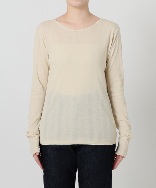 MILLER(ミラー)の「《追加》miller SLOBE別注 SHEER RIB クルーネック(Tシャツ/カットソー・レディース・ライトグリーン/ベージュ系その他/ピンク系その他/ホワイト・FREE)」の18枚目の写真