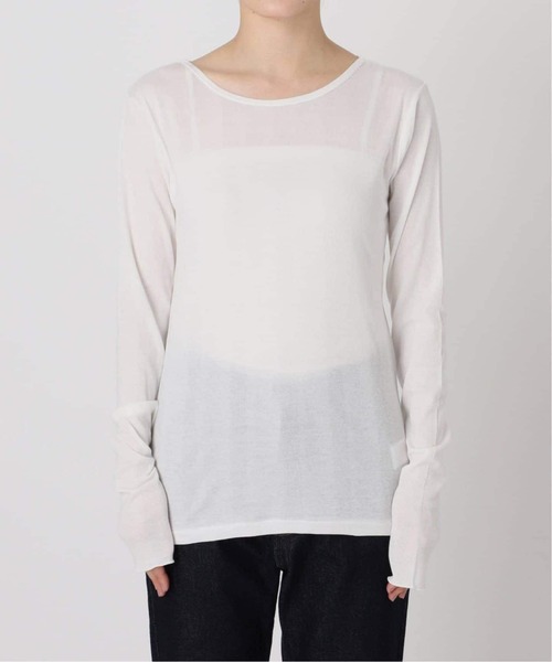 MILLER(ミラー)の「《追加》miller SLOBE別注 SHEER RIB クルーネック(Tシャツ/カットソー・レディース・ライトグリーン/ベージュ系その他/ピンク系その他/ホワイト・FREE)」の22枚目の写真