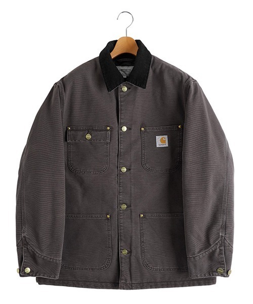 Carhartt WIP（カーハートダブリューアイピー）の「Carhartt WIP / カーハート ワークインプログレス：OG CHORE COAT：I035613[WAX]（その他アウター・メンズ・グレー/ブラウン系その他/ブラック系その他/ブラック・S/M/L）」の3枚目の写真