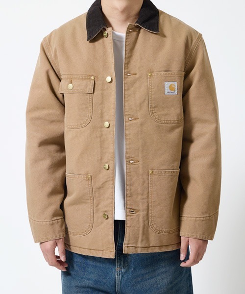 Carhartt WIP（カーハートダブリューアイピー）の「Carhartt WIP / カーハート ワークインプログレス：OG CHORE COAT：I035613[WAX]（その他アウター・メンズ・グレー/ブラウン系その他/ブラック系その他/ブラック・S/M/L）」の2枚目の写真