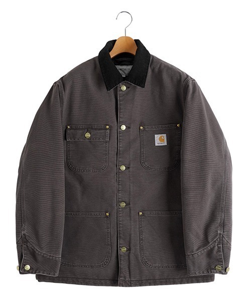 Carhartt WIP（カーハートダブリューアイピー）の「Carhartt WIP / カーハート ワークインプログレス：OG CHORE COAT：I035613[WAX]（その他アウター・メンズ・グレー/ブラウン系その他/ブラック系その他/ブラック・S/M/L）」の4枚目の写真