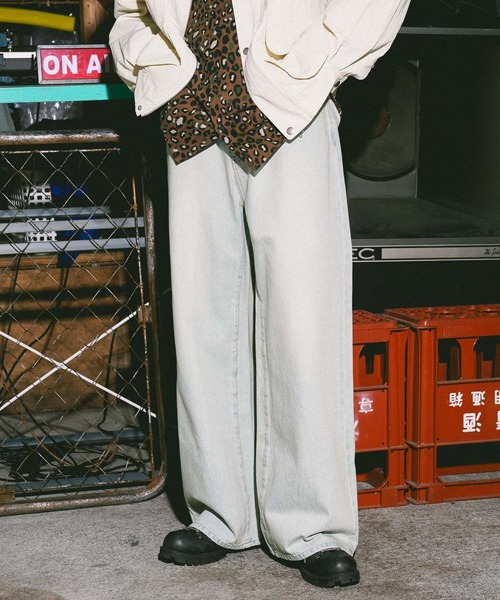 niko and...（ニコアンド）の「[niko and ...JEANS] WIDE BAGGY 5POCKET DENIM（デニムパンツ・メンズ・ブルー/インディゴブルー・LARGE/MEDIUM）」の15枚目の写真