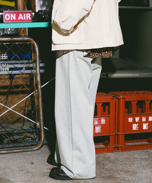 niko and...（ニコアンド）の「[niko and ...JEANS] WIDE BAGGY 5POCKET DENIM（デニムパンツ・メンズ・ブルー/インディゴブルー・LARGE/MEDIUM）」の16枚目の写真