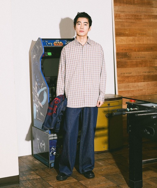 niko and...（ニコアンド）の「[niko and ...JEANS] WIDE BAGGY 5POCKET DENIM（デニムパンツ・メンズ・ブルー/インディゴブルー・LARGE/MEDIUM）」の3枚目の写真