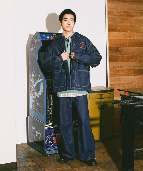 niko and...（ニコアンド）の「[niko and ...JEANS] WIDE BAGGY 5POCKET DENIM（デニムパンツ・メンズ・ブルー/インディゴブルー・LARGE/MEDIUM）」の5枚目の写真