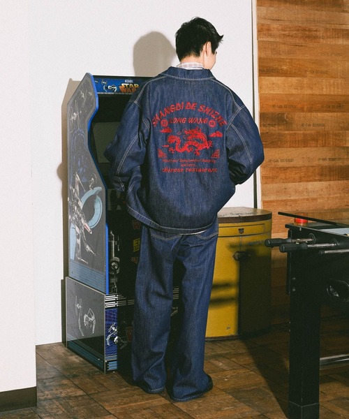 niko and...（ニコアンド）の「[niko and ...JEANS] WIDE BAGGY 5POCKET DENIM（デニムパンツ・メンズ・ブルー/インディゴブルー・LARGE/MEDIUM）」の7枚目の写真