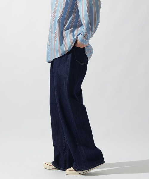 niko and...（ニコアンド）の「[niko and ...JEANS] WIDE BAGGY 5POCKET DENIM（デニムパンツ・メンズ・ブルー/インディゴブルー・LARGE/MEDIUM）」の20枚目の写真
