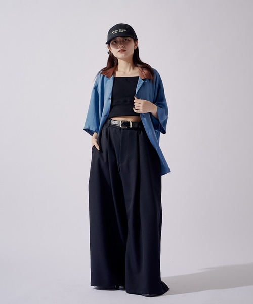 Lui's(ルイス)の「SURJENT ショートスリーブオープンカラーシャツ(シャツ/ブラウス・メンズ・ネイビー/ブラック・2/1)」の13枚目の写真
