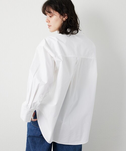 THE PAUSE（ザ ポーズ）の「【THE PAUSE】ポケットシシュウシャツ（シャツ/ブラウス・レディース・モカ/オフホワイト・FREE）」の7枚目の写真