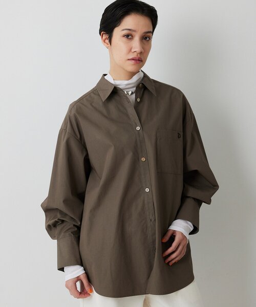 THE PAUSE（ザ ポーズ）の「【THE PAUSE】ポケットシシュウシャツ（シャツ/ブラウス・レディース・モカ/オフホワイト・FREE）」の22枚目の写真