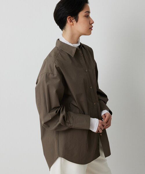 THE PAUSE（ザ ポーズ）の「【THE PAUSE】ポケットシシュウシャツ（シャツ/ブラウス・レディース・モカ/オフホワイト・FREE）」の21枚目の写真