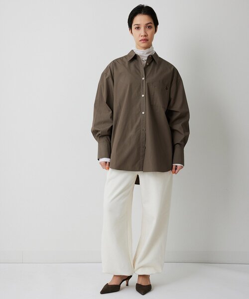 THE PAUSE（ザ ポーズ）の「【THE PAUSE】ポケットシシュウシャツ（シャツ/ブラウス・レディース・モカ/オフホワイト・FREE）」の15枚目の写真