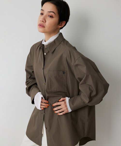 THE PAUSE（ザ ポーズ）の「【THE PAUSE】ポケットシシュウシャツ（シャツ/ブラウス・レディース・モカ/オフホワイト・FREE）」の17枚目の写真