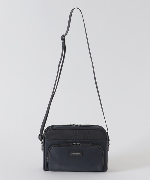BLACK LABEL CRESTBRIDGE（ブラックレーベル・クレストブリッジ）の「ナイロンコンビカルゼシャドークレストブリッジチェックビジネスショルダーバッグ（ショルダーバッグ・メンズ・ネイビー/ブラック・FREE）」の5枚目の写真