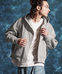 Jih Nunc | mj11348-ナイロン比翼ジップブルゾン(JIH-R1146)(ブルゾン)