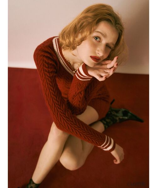 Ghana】ケーブルニットミニワンピース（ワンピース）｜RESEXXY